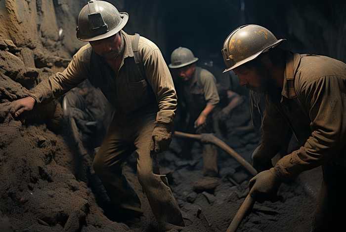 煤矿工人的井下生活；煤矿工人的井下生活图片