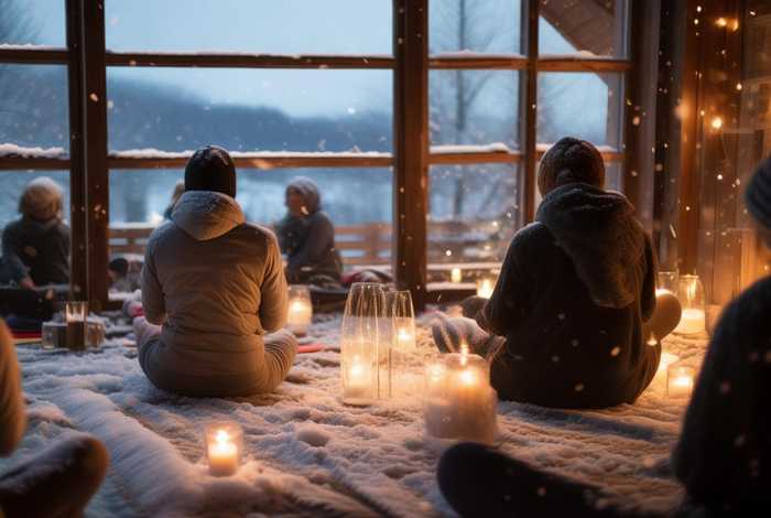 冬季养生活动照片；冬季养生活动照片真实