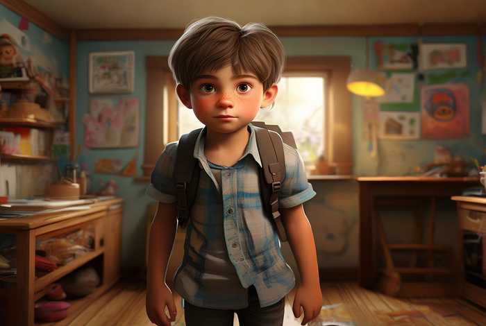 独自生活的小学生人物，独自生活的小学生人物图片