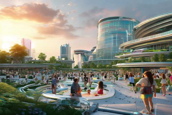 大厂未来生活广场视频 大厂幸福基业未来生活广场