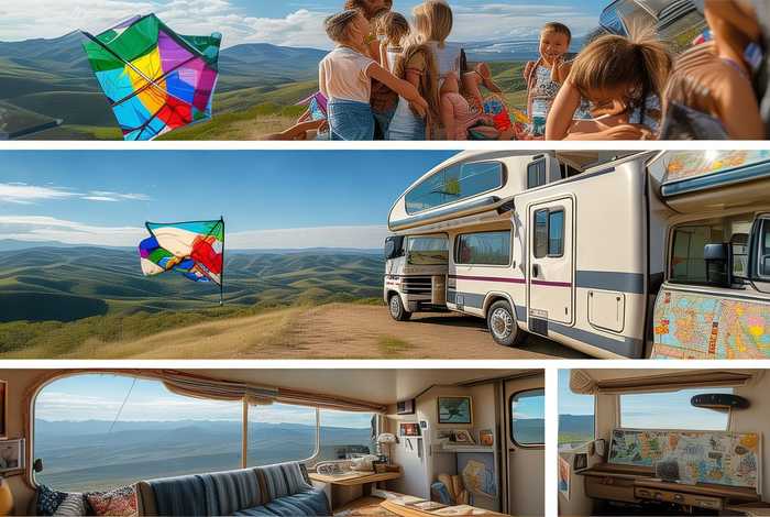 风筝和桐桐的房车生活、风筝和潼潼的房车生活