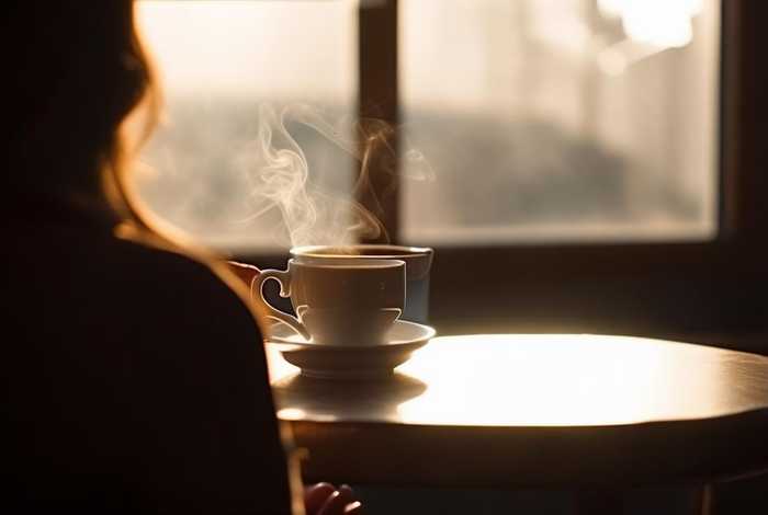 喝咖啡的图片生活照背影（喝咖啡的图片生活照背影真实）