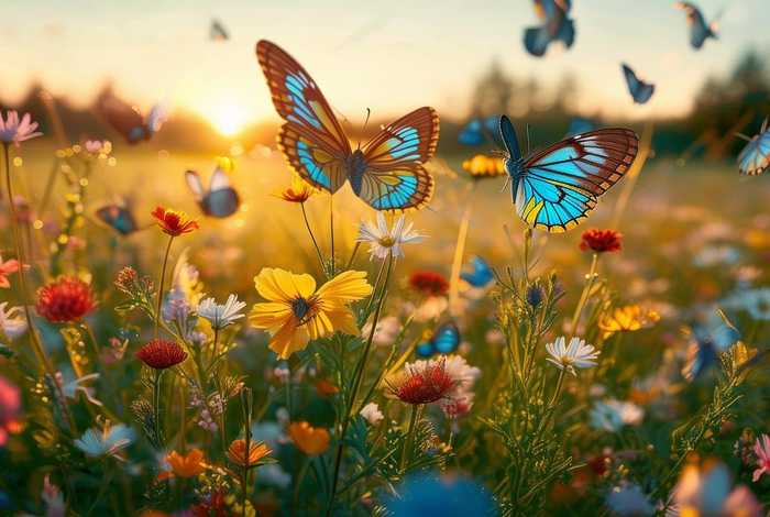 蝴蝶生活在什么地方简笔画、蝴蝶一般生活在什么地方