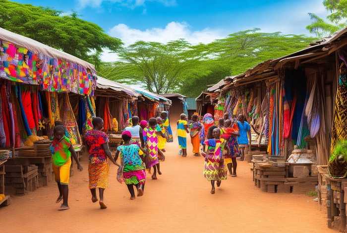 非洲人的生活日常；非洲人的日常生活也无一不是彩色的