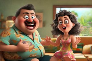 夫妻聊天动图 夫妻聊天动图搞笑