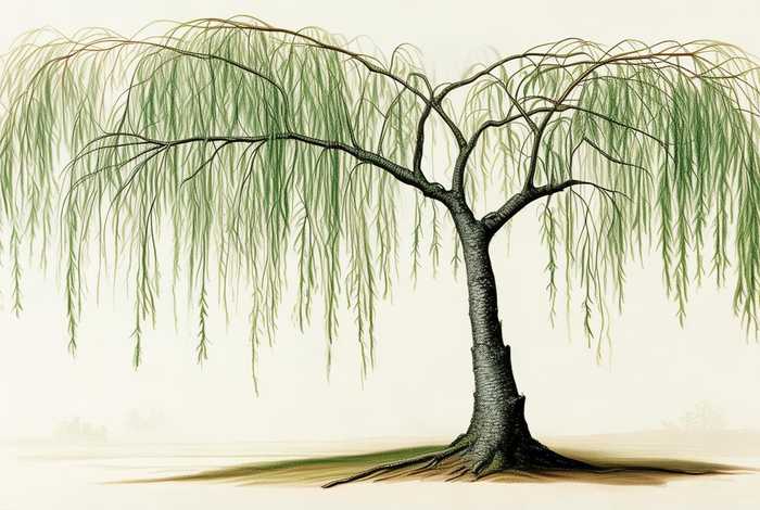 柳树习性特点的分解图（柳树的特点有哪些？）