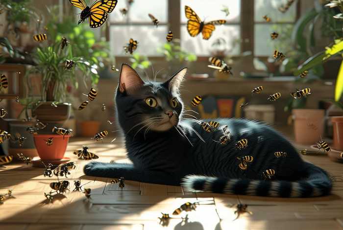 猫猫的生活地方有许多苍蝇会造成怎样的现象 猫猫的生活地方有许多苍蝇会造成怎样的现象呢