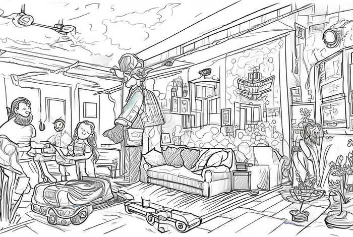 科技改变生活的图片；科技改变生活的图片简笔画