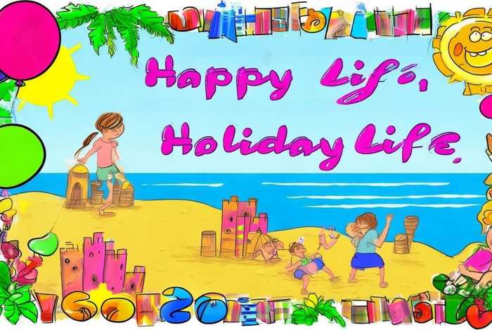 快乐的假期生活手抄报四年级；快乐的假期生活手抄报四年级上册