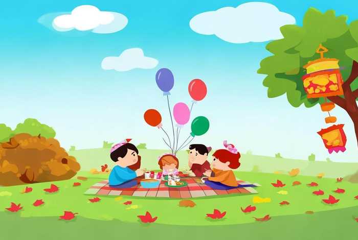 国庆假期生活连环画；国庆假期生活画画简单的