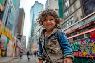 城市小孩生活照（城市小孩生活照片真实）