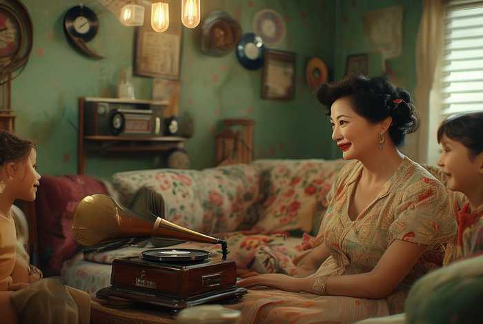 50年代的歌曲，50年代的歌曲吉庆莲演唱的听妈妈讲那过去的事情