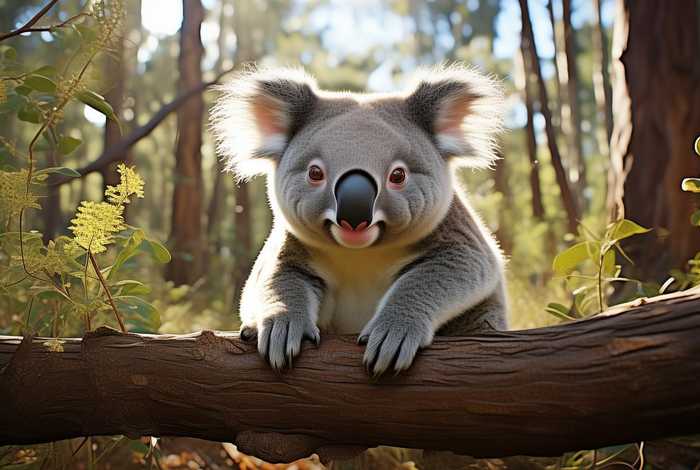 考拉的生活习性简笔画 - 考拉的生活环境