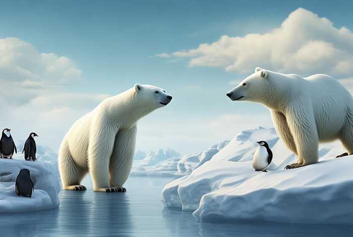 北极熊为什么不吃企鹅；请问北极熊为什么不吃企鹅