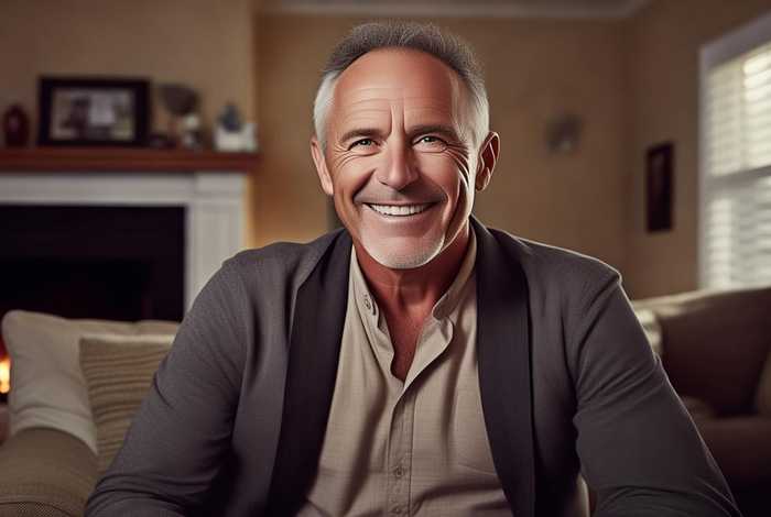 45岁男人生活照真实照片大全；45岁男人生活照真实照片大全集