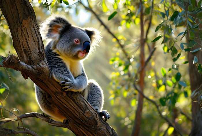 考拉生活在什么森林或岛屿（考拉生活在什么树上）