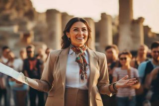 导游的英文 一个导游的英文