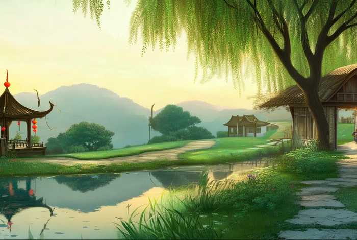 关于田园生活的古诗词和图画 关于田园生活的古诗词和图画有哪些