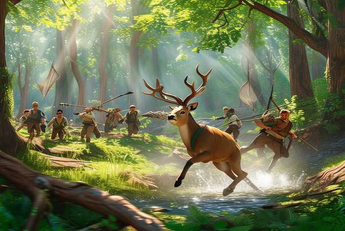 打猎生活动画、打猎生活动画图片