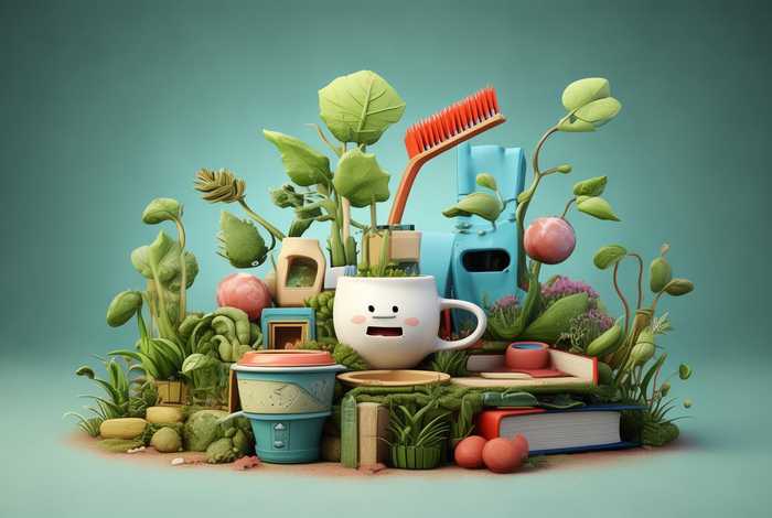 立体生活用品简笔画（立体生活用品简笔画图片）