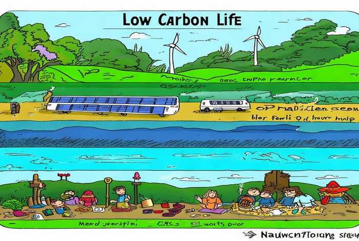 低碳生活手抄报模板；低碳生活手抄报模板 7个层次
