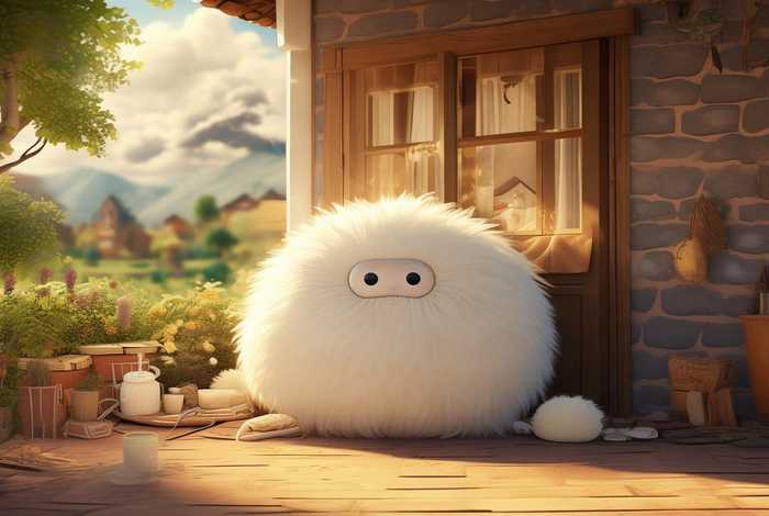 大白生活中简单的一天；大白生活中简单的一天怎么写