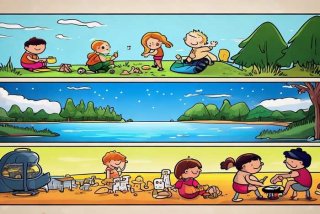 假期生活连环画（假期生活连环画简单又漂亮）