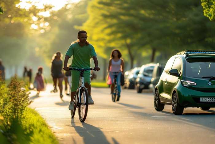 绿色低碳生活从我做起，绿色生活低碳出行从我做起