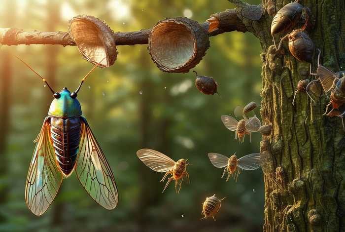 蝉生活视频 蝉的一生的视频