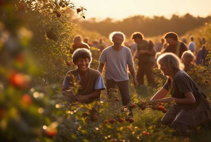 果园的生活（果园生活的说说句子）