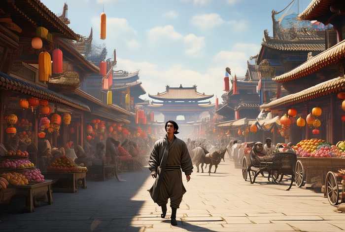 假如我生活在秦朝的一天画一幅画，假如我生活在秦朝的一天画一幅画怎么画