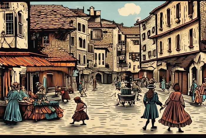 版画生活场景；版画生活场景怎么画