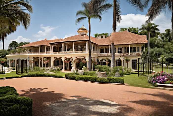 非洲 有钱人；非洲有钱人家的房子