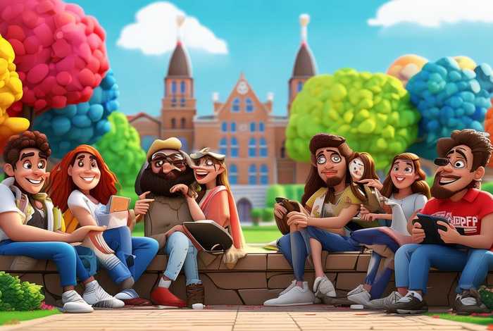 大学生活图片素材 - 大学生活图片素材卡通