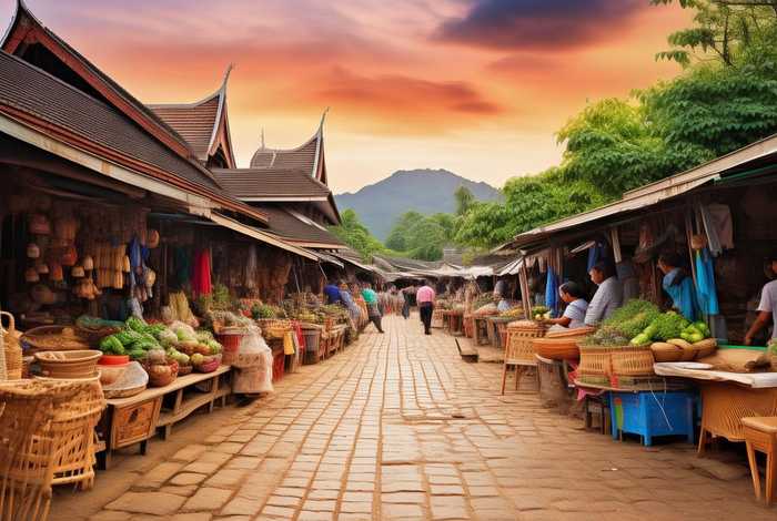 老挝的生活用品市场；老挝的生活用品市场在哪里