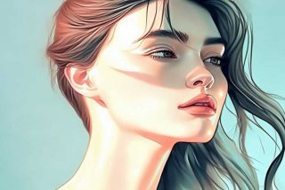 侧脸照唯美（侧脸照片女 高冷唯美卡通）