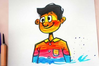 儿童画我的爸爸（儿童画我的爸爸简笔画）