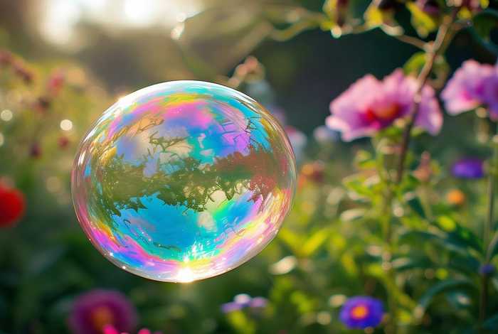 联想生活中你见过的肥皂泡的样子说说对这句话的理解，想一想生活中见过的肥皂泡的样子,说说对这句话的理解