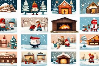 寒假生活简笔画图片、寒假生活简笔画图片大全