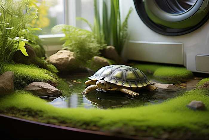 草龟可以养在洗衣机旁边吗 草龟可以养在洗衣机旁边吗视频