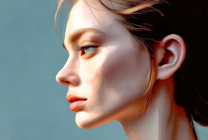 侧脸照唯美（侧脸照片女 高冷唯美卡通）