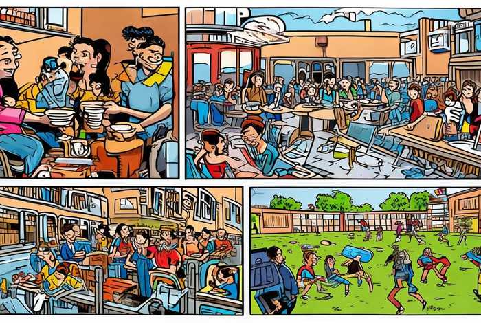 大学的日常生活漫画，大学生日常生活漫画