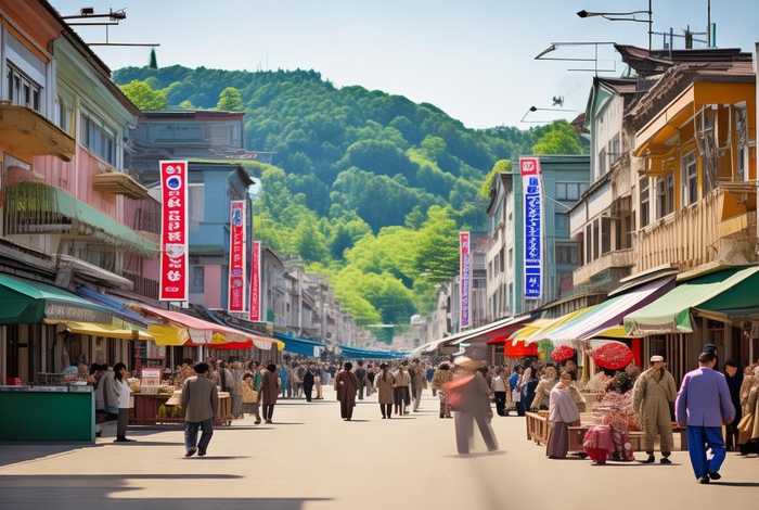 朝鲜生活短视频；朝鲜生活短视频素材