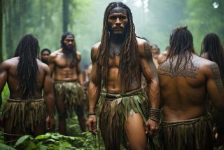 巴布亚象人族，巴布亚原始人