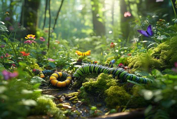 毛毛虫生活在哪里绘画，毛毛虫生活环境在哪里