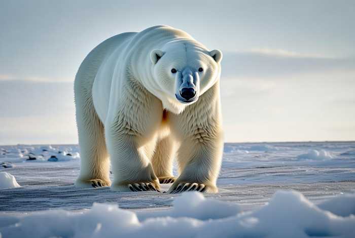 北极熊的生活习性英语翻译；北极熊生活在北极的英语