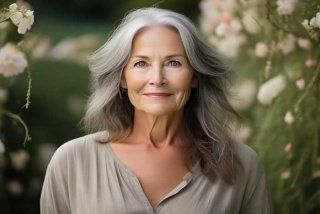 45岁中年妇女的生活照，45岁女人生活照片 素颜