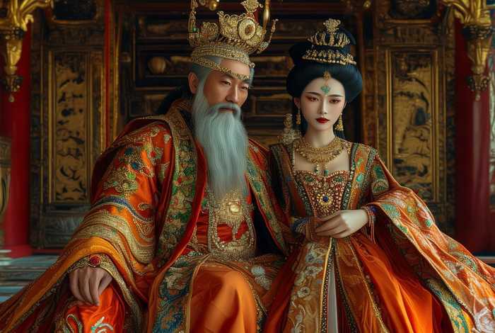 皇阿玛和皇后；皇阿玛和皇后娘娘