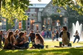 大学校园生活；大学校园生活的简短句子