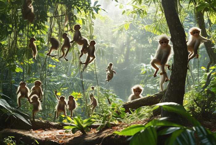 猴群生活场景集锦 - 猴群生活场景集锦视频